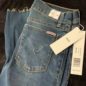 Raw edge jeans